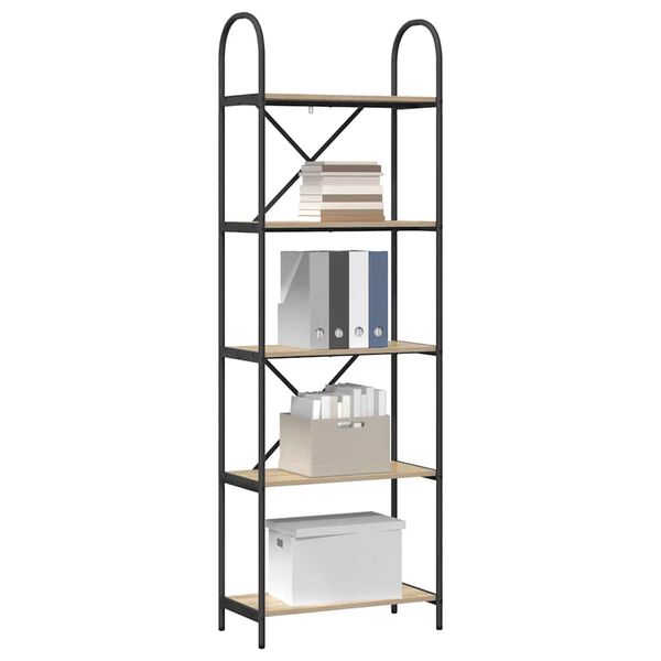 vidaXL Knygų lentyna Sonoma ąžuolas 60 x 30 x 183 cm Apdirbta mediena