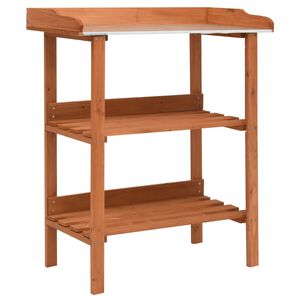 vidaXL Stovas augalams, 76x37x89cm, eglės mediena