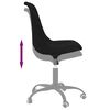 vidaXL Pasukamos valgomojo kėdės, 2vnt., juodos spalvos, audinys