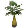 vidaXL Dirbtinis palmių augalas, žalios spalvos, 65cm, 9 lapų