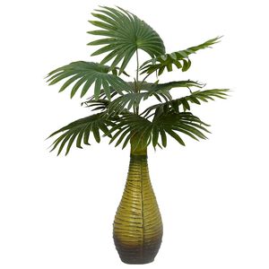 vidaXL Dirbtinis palmių augalas, žalios spalvos, 65cm, 9 lapų
