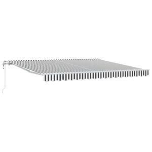 vidaXL Automatinė i&scaron;traukiama markizė, antracito ir balta, 400x300cm