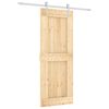 vidaXL Slankios durys Natūrali ir Balta 80 x 210 cm