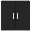 vidaXL Sieninė spintelė, juoda, 60x30x60cm, apdirbta mediena