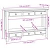 vidaXL Konsolinis stalas su stalčių Ruda 115 x 32 x 75,5 cm