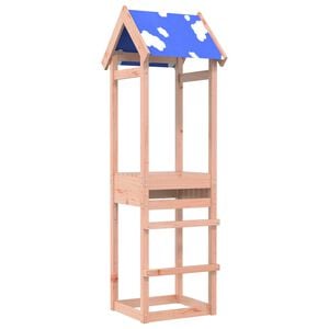 vidaXL Žaidimų bok&scaron;tas Ruda 52,5 x 46,5 x 195 cm Kieta Douglas mediena