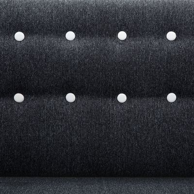 vidaXL L-formos sofa, aud. apmušal., 171,5x138x81,5cm, tamsiai pilka