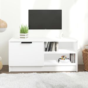 vidaXL Televizoriaus spintelė, balta, 80x35x36,5cm, apdirbta mediena