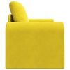 vidaXL Sofa lova Geltona 98 x 71 x 83 cm Aksomas