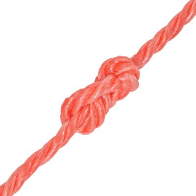 vidaXL Susukta virvė, oranžinė, 250m, polipropilenas, 14mm
