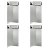 vidaXL Sraigių tvora 4 vnt. 10 x 10 x 25 cm Galvanizuotas plienas