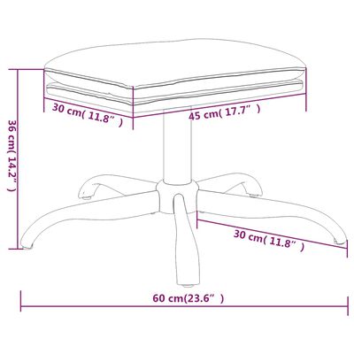 vidaXL Poilsio kėdė su pakoja, tamsiai pilka, mikropluošto audinys