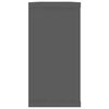 vidaXL Sieninės lentynos, 2vnt., pilkos, 100x15x30cm, MDP, kubo formos