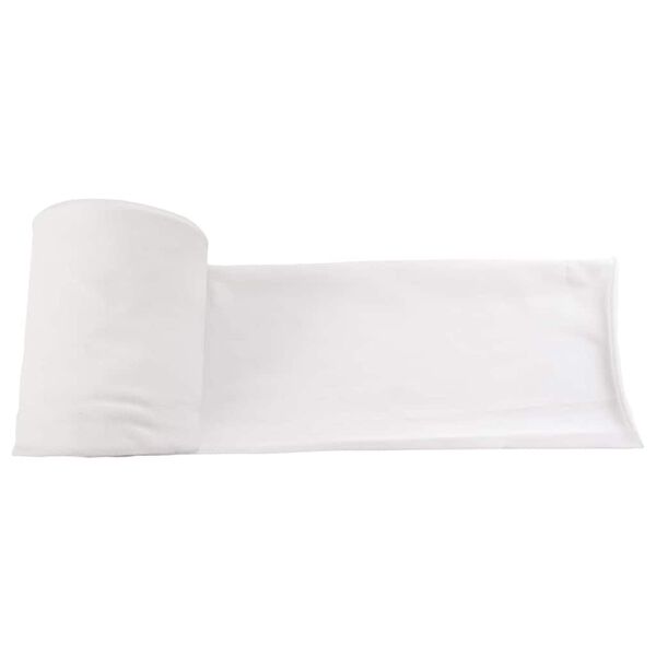 vidaXL Nuotekų vamzdis Balta 16 x 5000 cm audinys