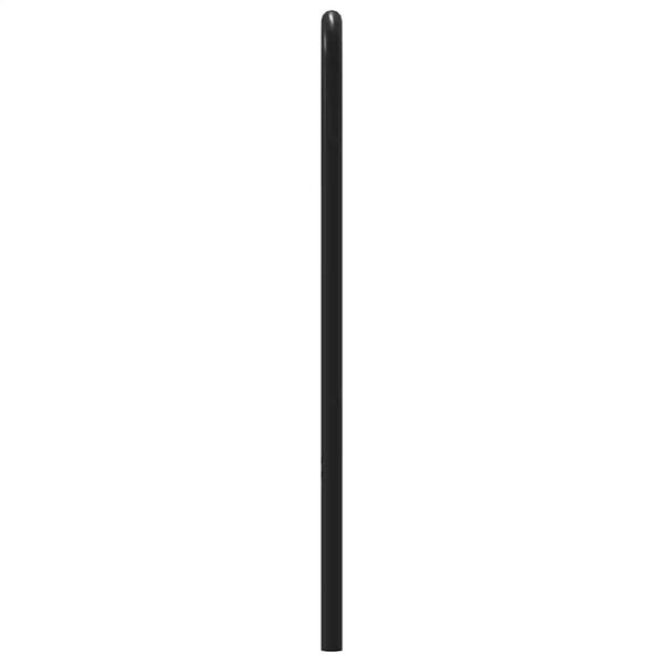 vidaXL Galvūgalis, dūminio ąžuolo spalvos, 120 cm, plienas ir mediena