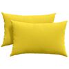 vidaXL Sofa Pagalvės 2 vnt. audinys &Scaron;viesi geltona 60 x 40 cm