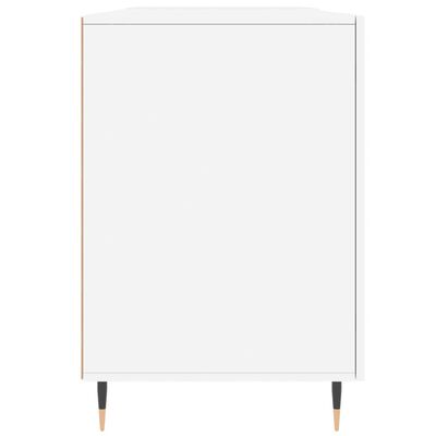 vidaXL Rašomasis stalas, baltos spalvos, 140x50x75cm, apdirbta mediena