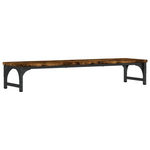 vidaXL Monitoriaus stovas, dūminio ąžuolo, 85x23x15,5cm, mediena