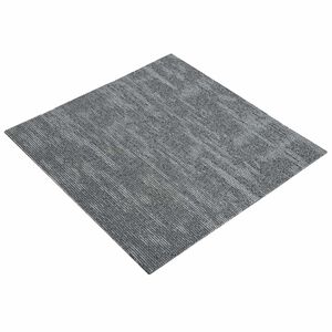 vidaXL Kilimų plytelė Betono pilka 50 x 50 cm 36 vnt. PP ir Bitumas