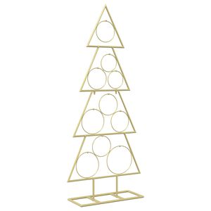 vidaXL Metalinis Kalėdų medis KUOPIO 90 cm Plienas Auksinė