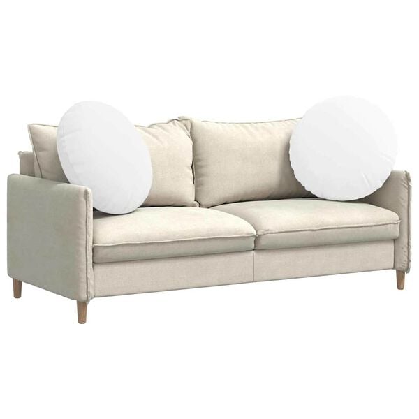 vidaXL Sėdynių pagalvėlės 2 pcs Balta &Oslash;60 x 21 cm audinys