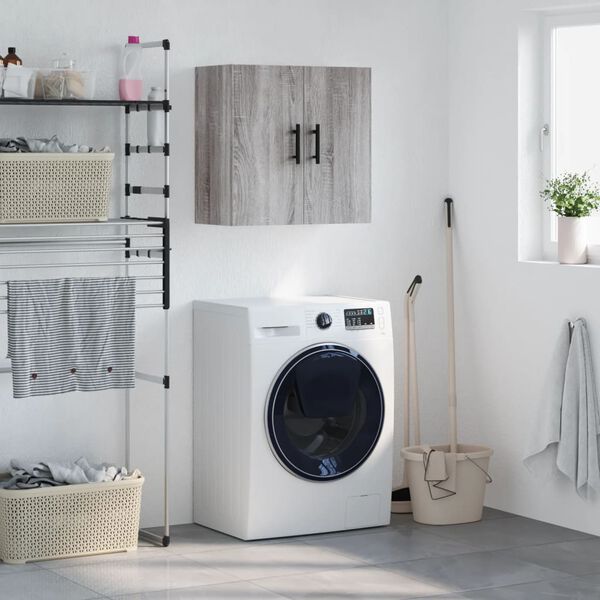 vidaXL Sieninė spintelė, pilka ąžuolo, 60x31x60cm, apdirbta mediena