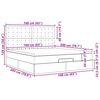 vidaXL Osmanų lovos rėmas su čiužiniais, juodas, 160x200cm, aksomas