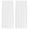 vidaXL Voile Užuolaida 2 vnt. Balta 175 x 140 cm Poliesteris