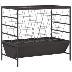 vidaXL Gyvulių &scaron;ėriklas Juoda 100 x 60 x 90 cm 15 kg