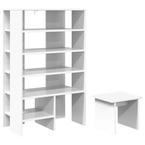 vidaXL Batu skrynia 2 vnt. 62 x 35 x 100 cm Apdirbta mediena Balta