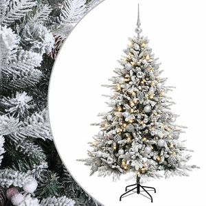 vidaXL Dirbtinė kalėdinė eglutė su rutuliuku 120 cm 150 LED