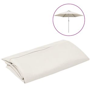 vidaXL Pakaitinis audinys lauko skėčiui nuo saulės, baltas, 300cm