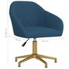 vidaXL Pasukamos valgomojo kėdės, 2vnt., mėlynos spalvos, aksomas