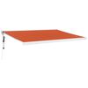 vidaXL I&scaron;traukiama markizė, oranžinė/ruda, 4x3m, audinys ir aliuminis