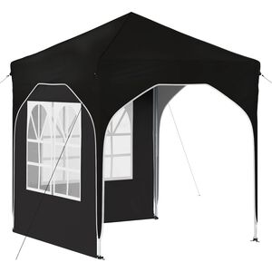 vidaXL Pop-up &scaron;ventinis palapinė 192 x 192 x 245 cm Juoda
