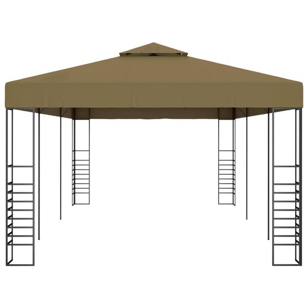 vidaXL Pavėsinė-palapinė, taupe spalvos, 6x3x2,7m, 180g/m²