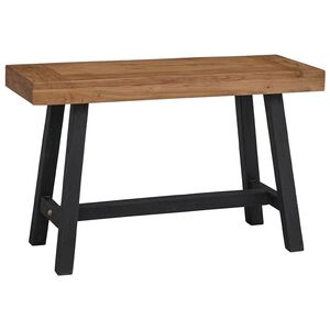 vidaXL Suoliukas, 110cm, tikmedžio medienos masyvas