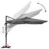 vidaXL Roma Parasol Antracitas 286 x 285 x 270 cm