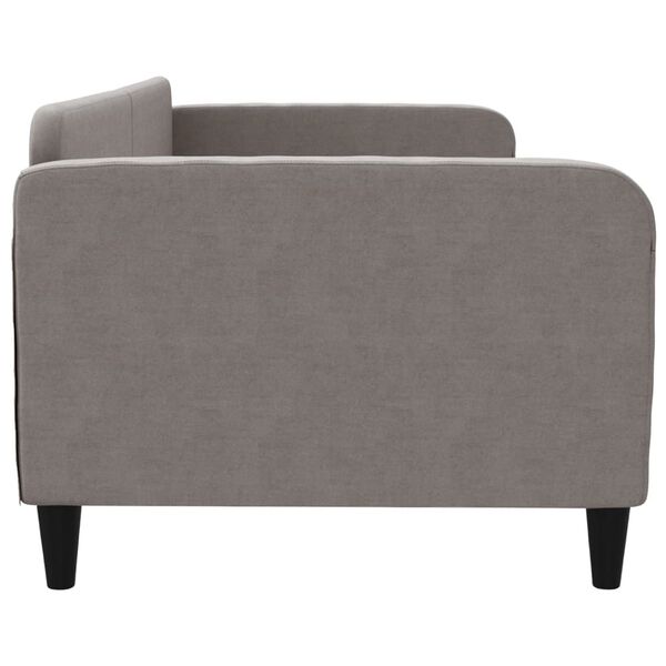 vidaXL Sofa, taupe spalvos, 90x200cm, audinys