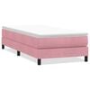 vidaXL Box Spring Lova be čiužinio Rožinė 80x210 cm aksomas