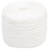 vidaXL Daugiafunkcinė buitinė virvė 10 mm 25 m Balta PP