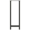 vidaXL Baro stalo kojos, antracito spalvos, 2 vnt., 50x(110-111) cm, plienas
