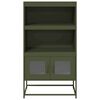 vidaXL Highboard Olive Green 68x39x123 cm Plienas