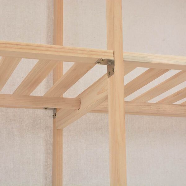 vidaXL Drabužių spinta, baltos sp., 200x40x170cm, audinys