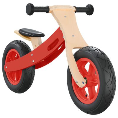 vidaXL Balansinis dviratis su pneumatinėmis padangomis, raudonas