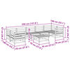 vidaXL Sodo sofos komplektas, 8 dalių, douglas eglės medienos masyvas