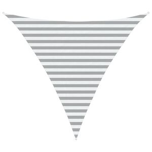 vidaXL Saulės burė &Scaron;viesiai pilka ir balta. 3 x 3 x 3 m