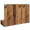 vidaXL veidrodinė spintelė su LED Old Wood 90x31,5x62 cm