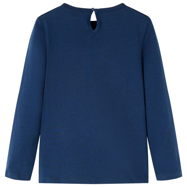 Vaiki&scaron;ki mar&scaron;kinėliai ilgomis rankovėmis, tamsiai mėlyni, 116 dydžio