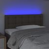 vidaXL Galvūgalis su LED, taupe spalvos, 100x5x78/88cm, audinys